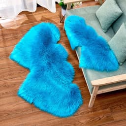 image-Shengxi Heart-Shaped Plush Carpet European Style Floor Mat 90x180cm