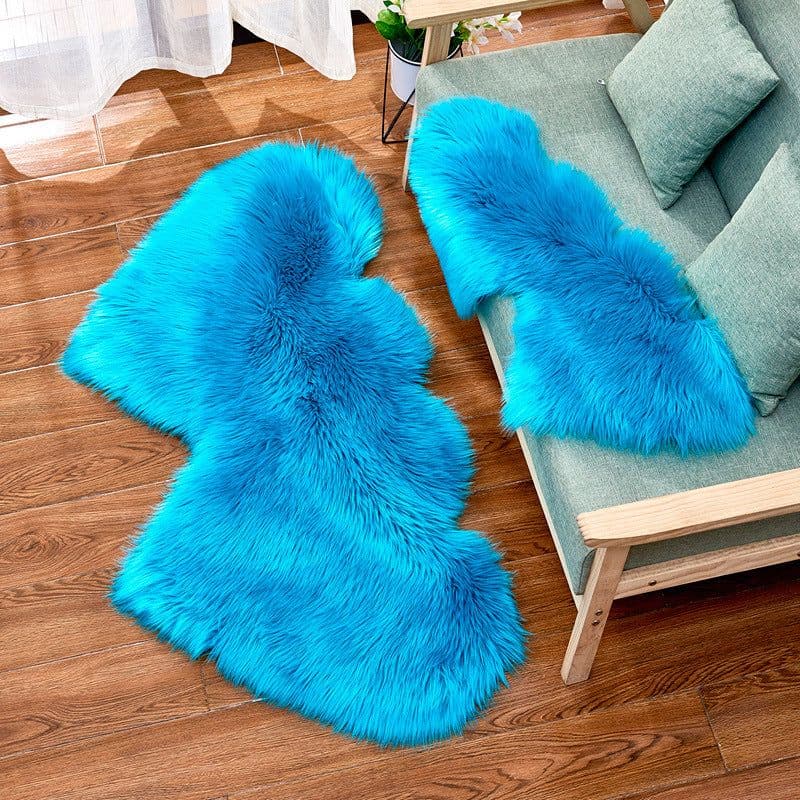 image-Shengxi Heart-Shaped Plush Carpet European Style Floor Mat 90x180cm