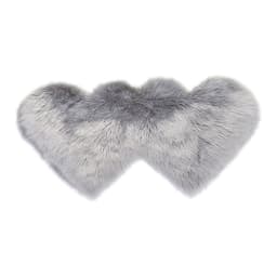image-Shengxi Heart-Shaped Plush Carpet European Style Floor Mat 90x180cm