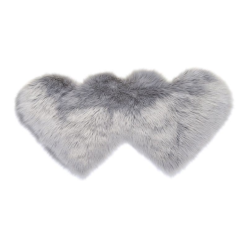 image-Shengxi Heart-Shaped Plush Carpet European Style Floor Mat 90x180cm