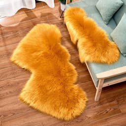 image-Shengxi Heart-Shaped Plush Carpet European Style Floor Mat 90x180cm