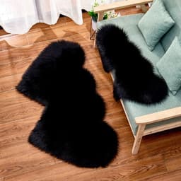 image-Shengxi Heart-Shaped Plush Carpet European Style Floor Mat 90x180cm