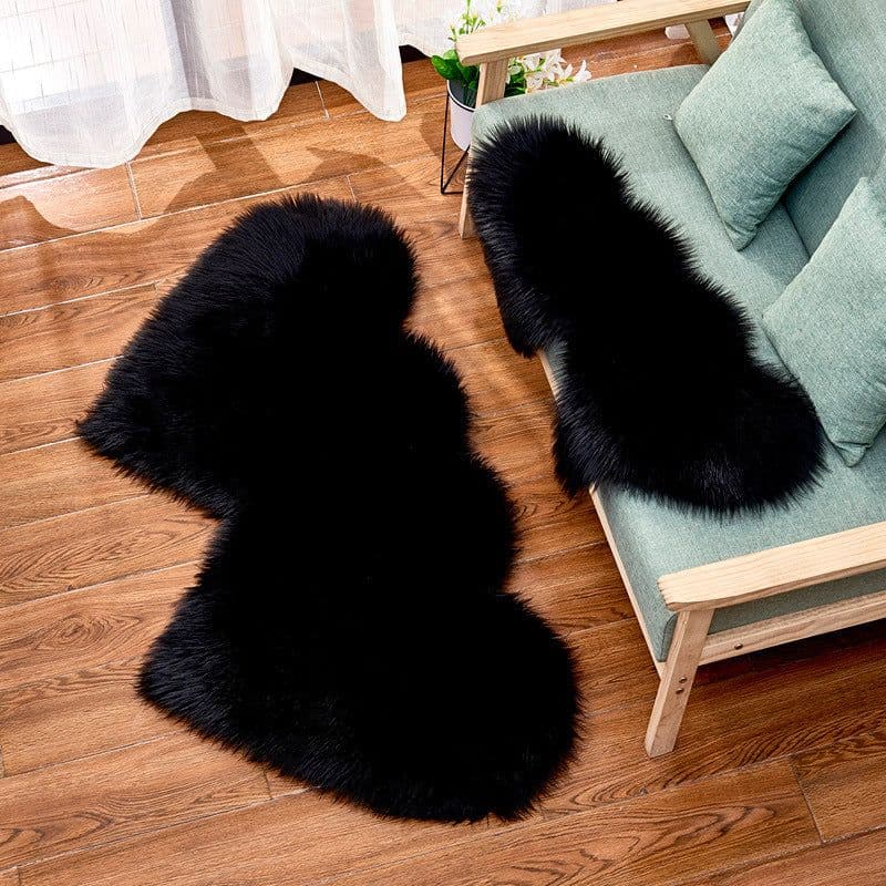 image-Shengxi Heart-Shaped Plush Carpet European Style Floor Mat 90x180cm