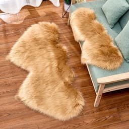 image-Shengxi Heart-Shaped Plush Carpet European Style Floor Mat 90x180cm