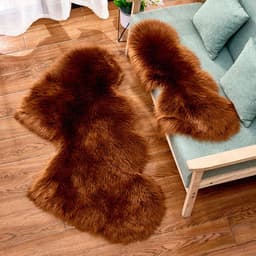 image-Shengxi Heart-Shaped Plush Carpet European Style Floor Mat 90x180cm