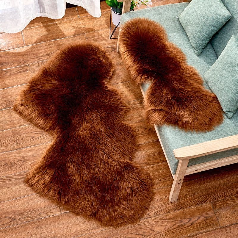 image-Shengxi Heart-Shaped Plush Carpet European Style Floor Mat 90x180cm