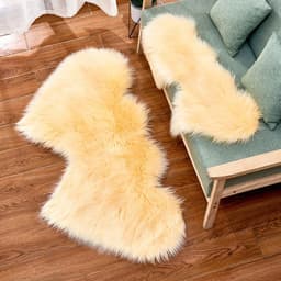 image-Shengxi Heart-Shaped Plush Carpet European Style Floor Mat 90x180cm