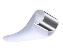 image-Ice Roller Facial Massage Tool - Stainless Steel White Handle