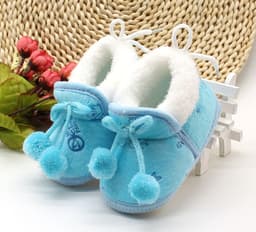 image-Baby Girls Toddler Shoes Cartoon Non-Slip Soft Sole Warm Winter