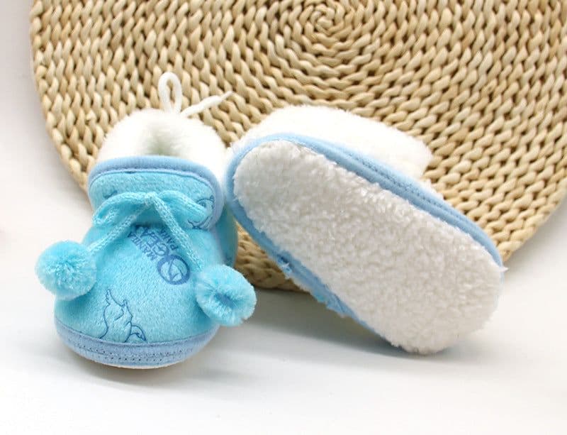 image-Baby Girls Toddler Shoes Cartoon Non-Slip Soft Sole Warm Winter