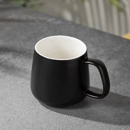 image-Marble Pattern Mug with Lid 301-400ml Office Coffee Cup