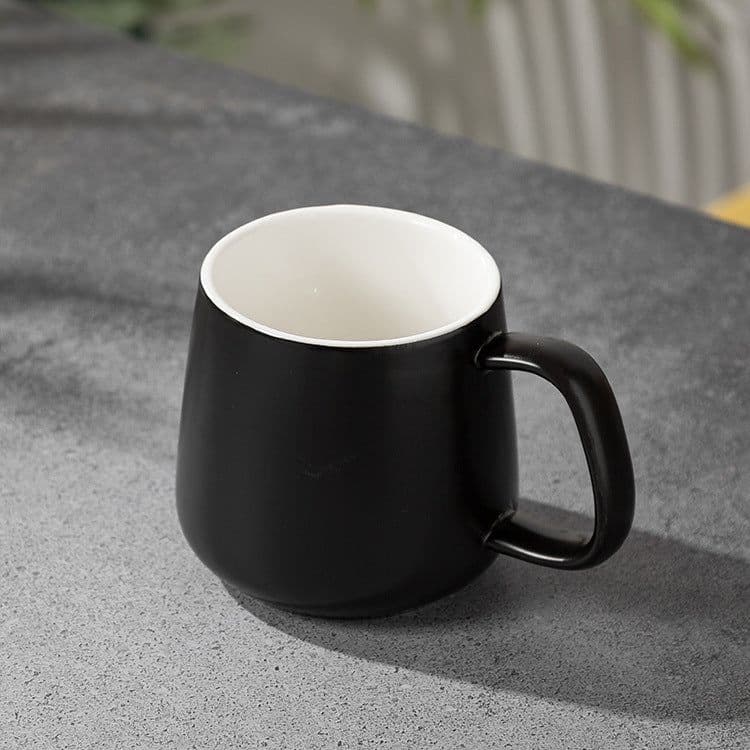 image-Marble Pattern Mug with Lid 301-400ml Office Coffee Cup