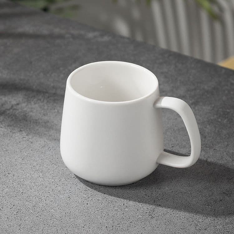image-Marble Pattern Mug with Lid 301-400ml Office Coffee Cup