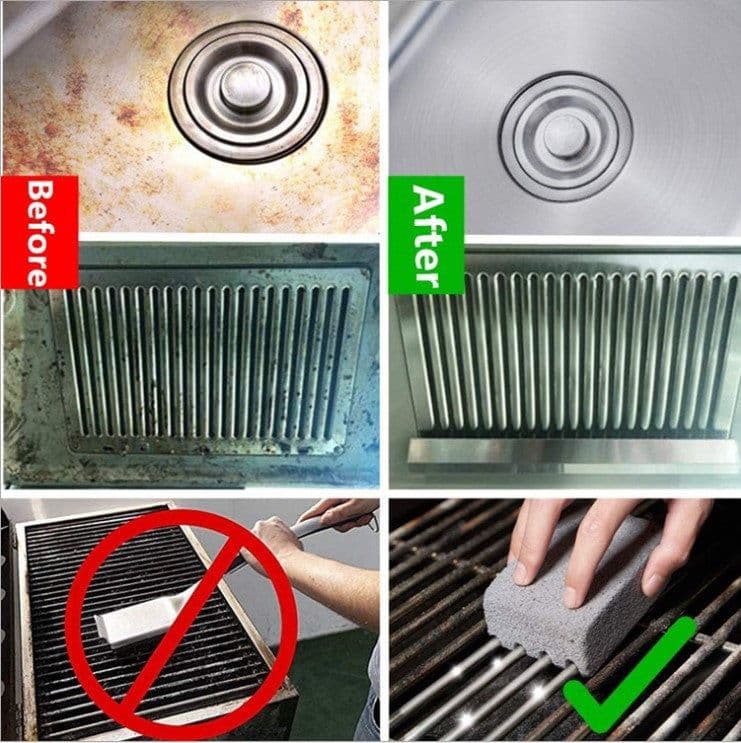 image-BBQ Pumice Cleaning Stone Brick Grill Scrubbing Tool