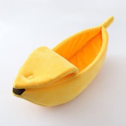 image-Banana Shape Pet Bed House for Cats and Dogs - Green Cloth XL
