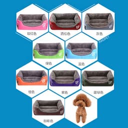image-Pet Bed Dog Cat Nest Waterproof Cloth XXL Dark Blue