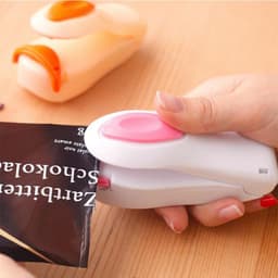 image-Mini Heat Sealing Machine Kitchen Snack Bag Sealer Clip