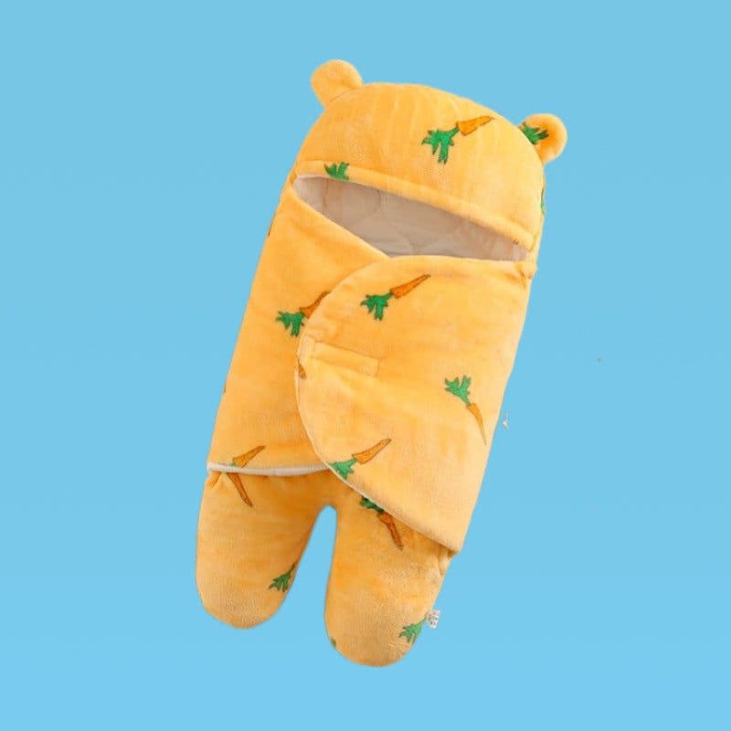 image-Baby Sleep Sack Hooded Wearable Blanket Thickened Split Leg