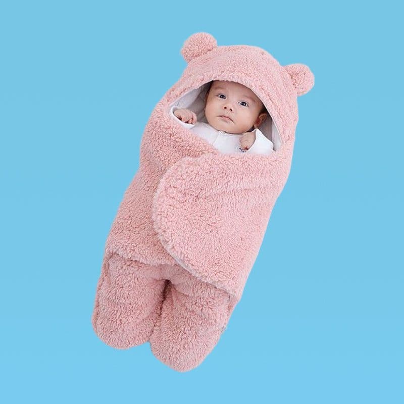 image-Baby Sleep Sack Hooded Wearable Blanket Thickened Split Leg