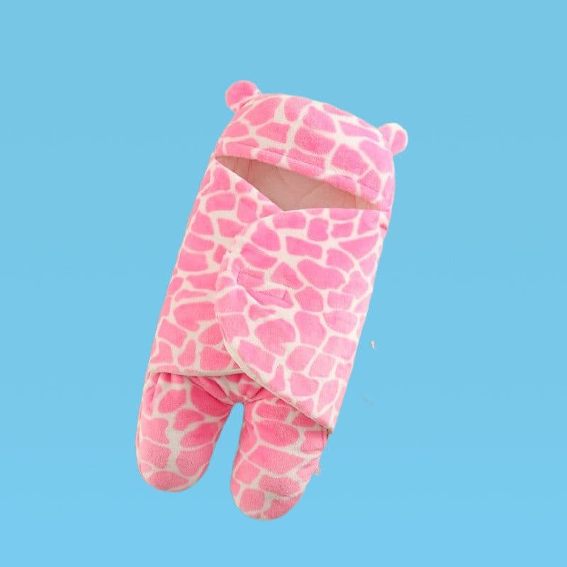 image-Baby Sleep Sack Hooded Wearable Blanket Thickened Split Leg