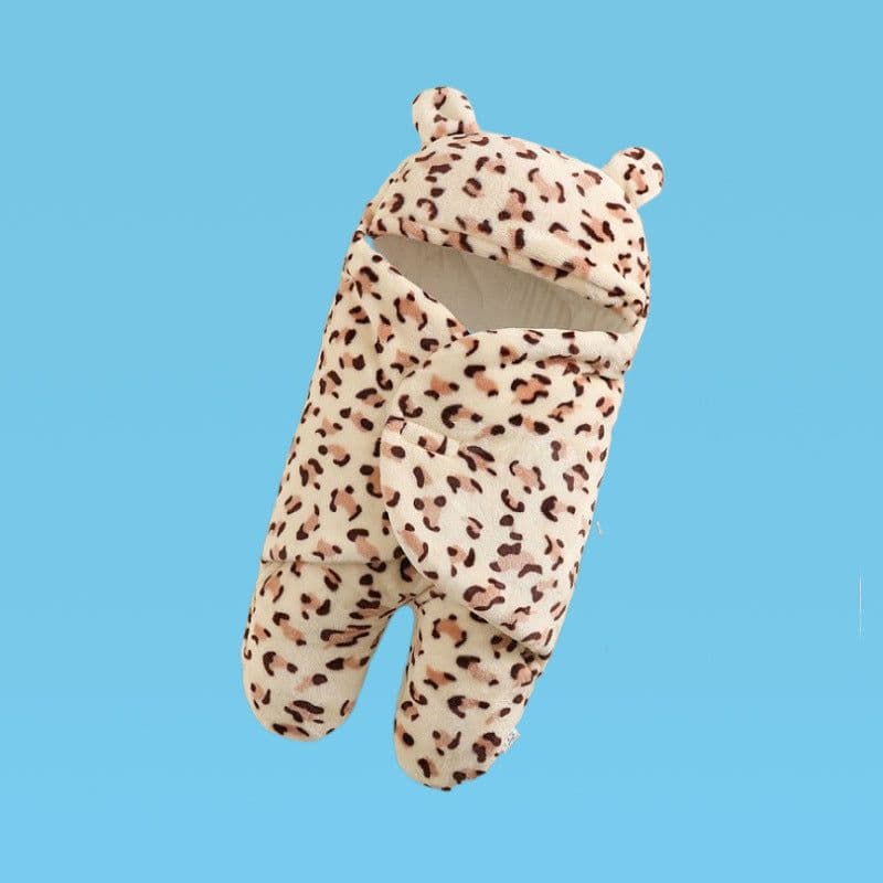 image-Baby Sleep Sack Hooded Wearable Blanket Thickened Split Leg