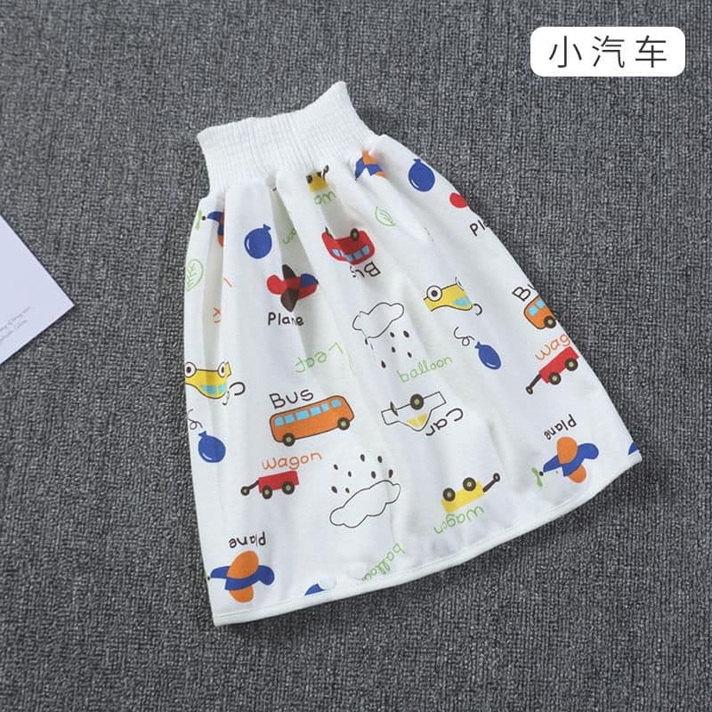 image-Baby Diaper Training Skirt Cotton High Waist Waterproof