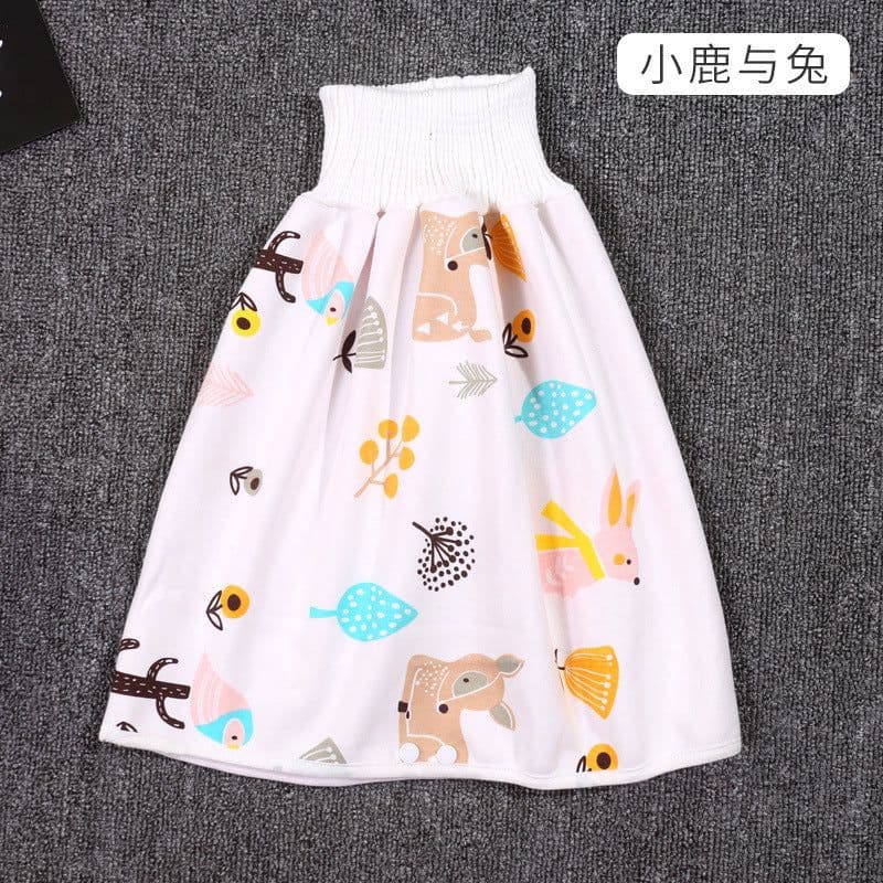 image-Baby Diaper Training Skirt Cotton High Waist Waterproof