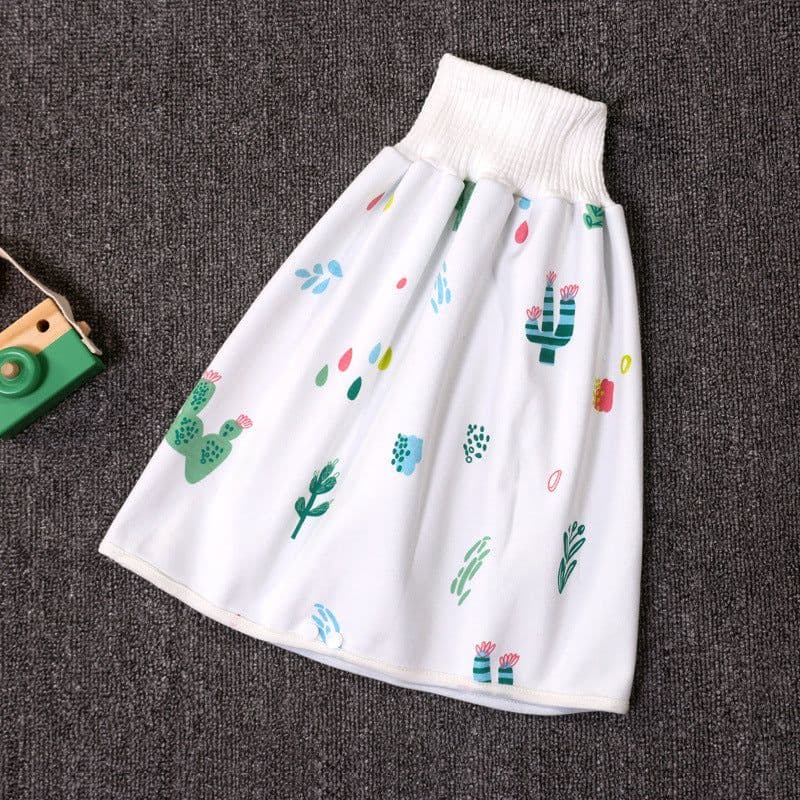 image-Baby Diaper Training Skirt Cotton High Waist Waterproof