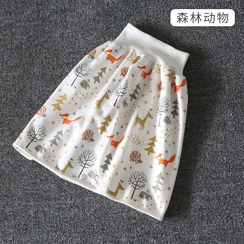 image-Baby Diaper Training Skirt Cotton High Waist Waterproof
