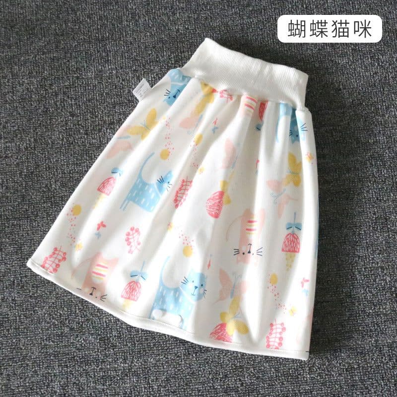 image-Baby Diaper Training Skirt Cotton High Waist Waterproof