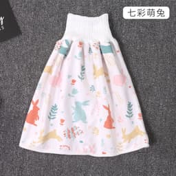 image-Baby Diaper Training Skirt Cotton High Waist Waterproof