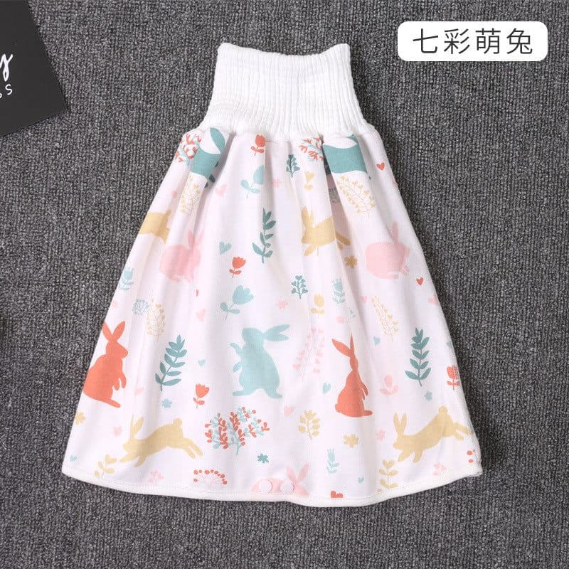 image-Baby Diaper Training Skirt Cotton High Waist Waterproof
