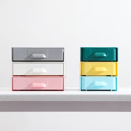 image-A2995 Desk Drawer Storage Box Adhesive Stationery Organizer Gray