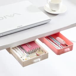 image-A2995 Desk Drawer Storage Box Adhesive Stationery Organizer Gray