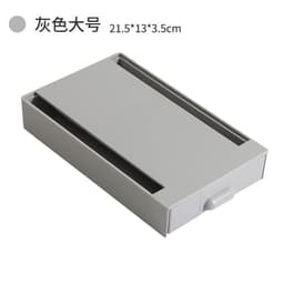 image-A2995 Desk Drawer Storage Box Adhesive Stationery Organizer Gray
