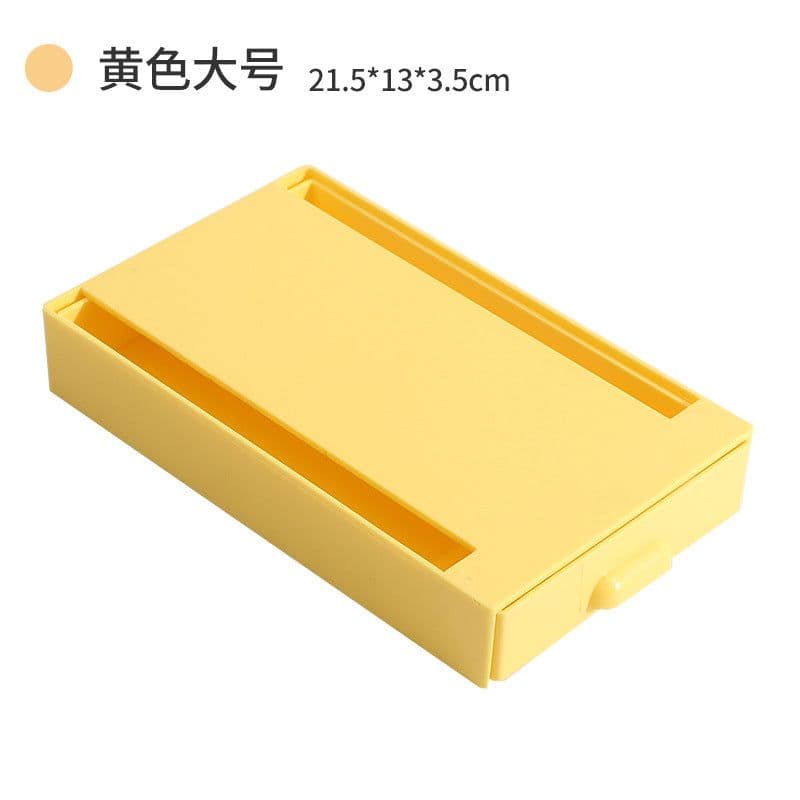 image-A2995 Desk Drawer Storage Box Adhesive Stationery Organizer Gray