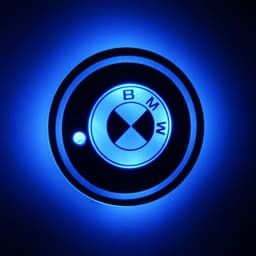 image-LED Car Cup Holder Coaster RGB Light USB Powered Non-Slip PVC