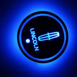 image-LED Car Cup Holder Coaster RGB Light USB Powered Non-Slip PVC
