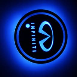 image-LED Car Cup Holder Coaster RGB Light USB Powered Non-Slip PVC