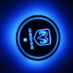image-LED Car Cup Holder Coaster RGB Light USB Powered Non-Slip PVC