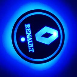 image-LED Car Cup Holder Coaster RGB Light USB Powered Non-Slip PVC