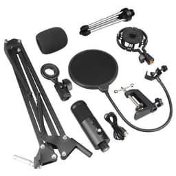 image-USB Condenser Microphone Set AK-5 with Volume Control & Monitoring