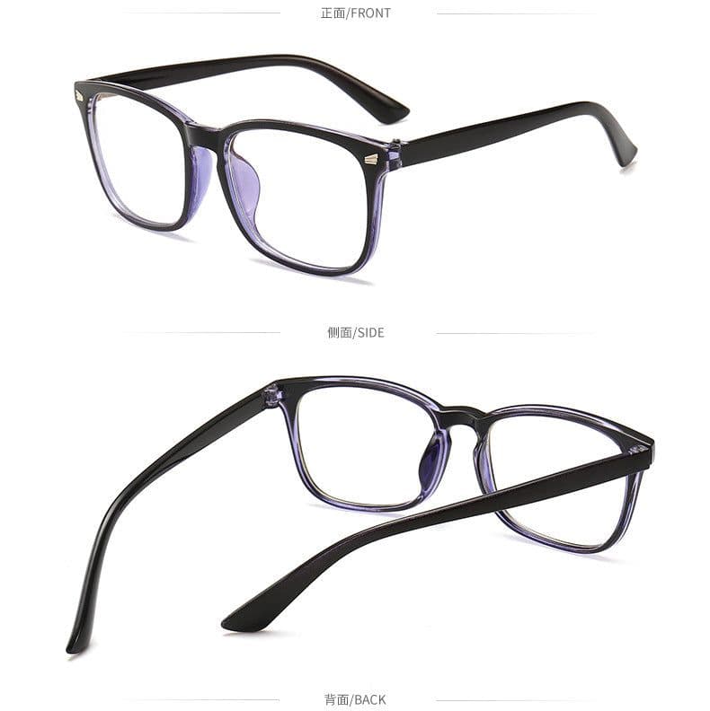 image-Silken Anti-Blue Light Glasses Big Frame Goggles Unisex