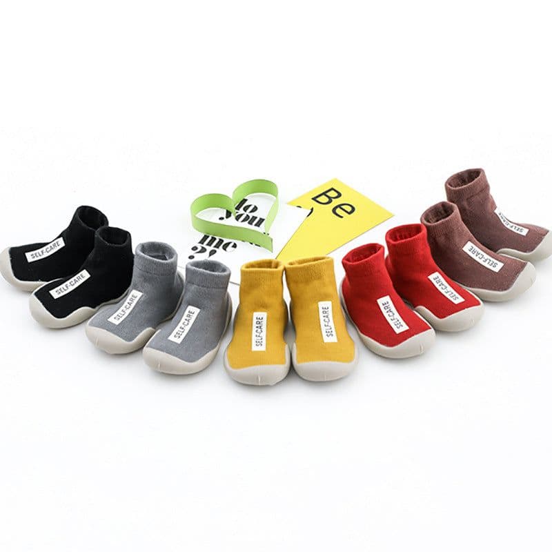 image-Point Bubble Children's Cotton Socks with Non-Slip Soles