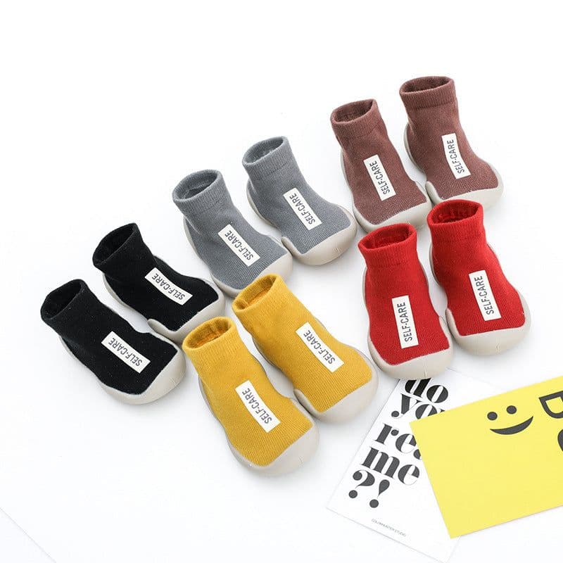 image-Point Bubble Children's Cotton Socks with Non-Slip Soles