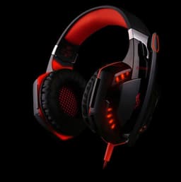 image-G2000 Wired Gaming Headset USB 3.5mm with Mic Black Red