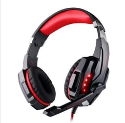 image-G2000 Wired Gaming Headset USB 3.5mm with Mic Black Red