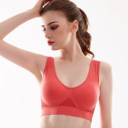 image-Women's Mesh Sports Bra Shockproof Yoga Running Full Cup S-6XL