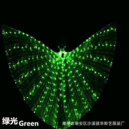 image-Huasiyi LED Luminous Dance Wings Adult Belly Dance Performance Props