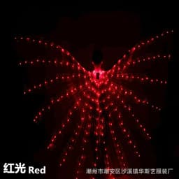 image-Huasiyi LED Luminous Dance Wings Adult Belly Dance Performance Props